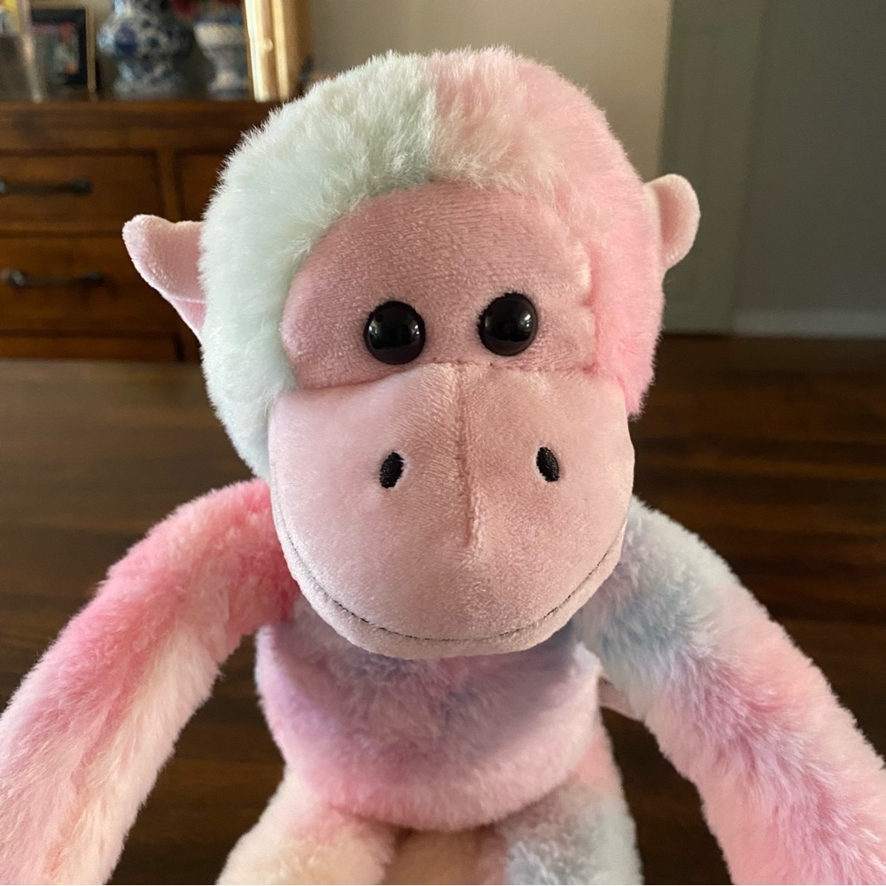 Funexpress Monkey Stuffed Animal with Long Floppy Limbs and Sound - Picture 2 of 8